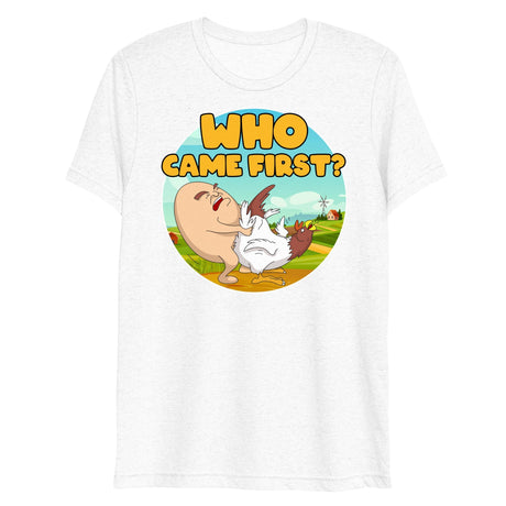 Who Came First (Triblend)-Triblend T-Shirt-Swish Embassy