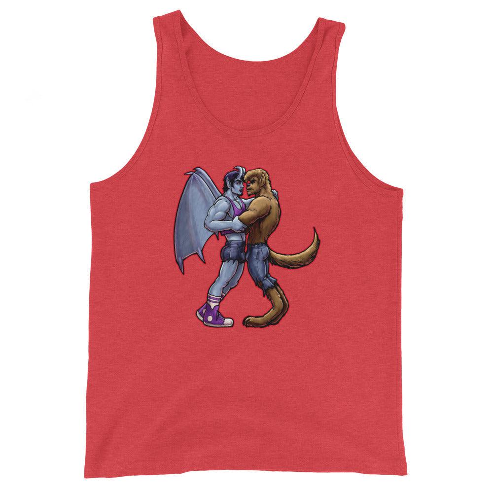 Wolf and Demon (Tank Top)-Tank Top-Swish Embassy