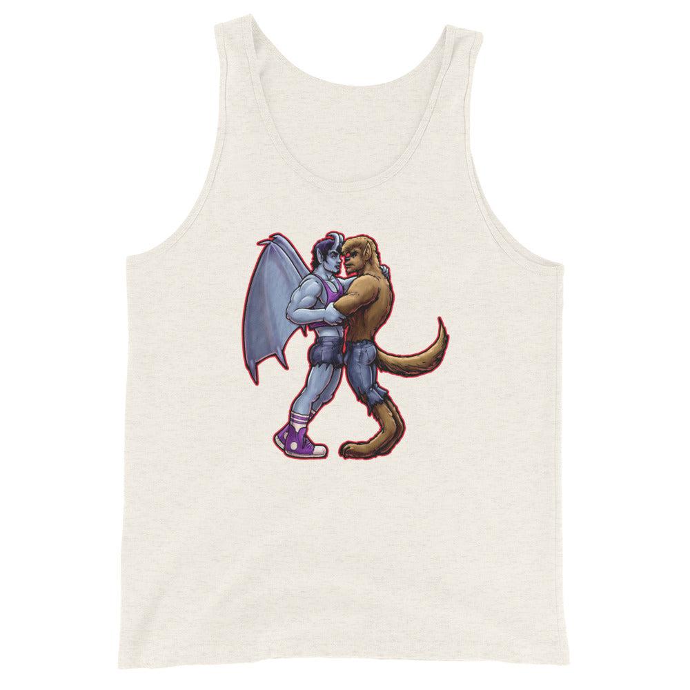 Wolf and Demon (Tank Top)-Tank Top-Swish Embassy