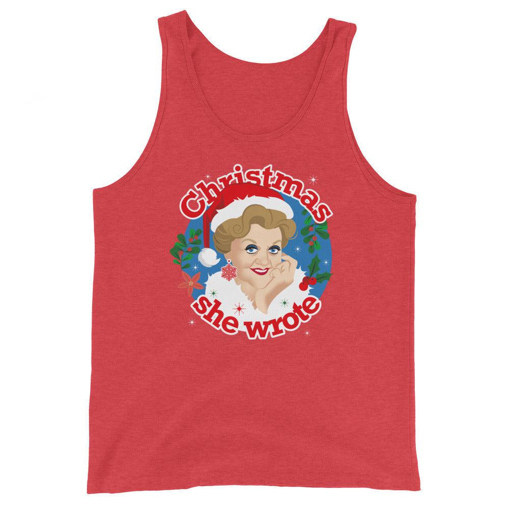 Xmas She Wrote (Tank Top)-Christmas Tanks-Swish Embassy