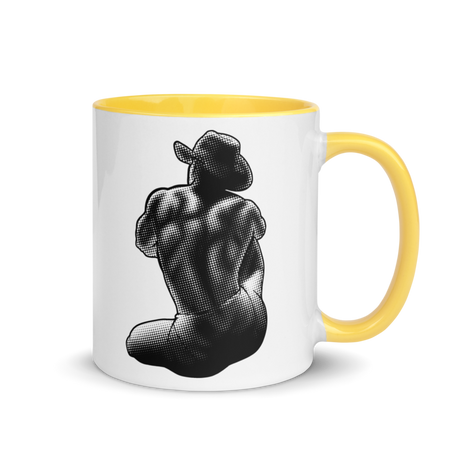 Bikini Cowboy (Mug) - Yellow