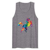 Polygon Unicorn (Tank Top) - Athletic Heather