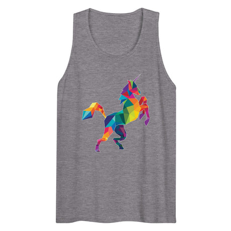 Polygon Unicorn (Tank Top) - Athletic Heather