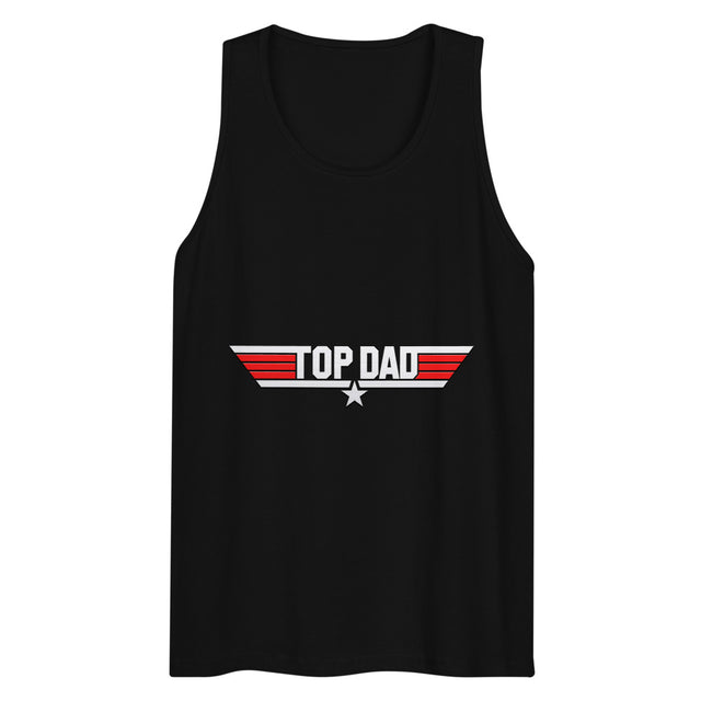 Top Dad/Daddy/Zad/Zaddy (Tank Top) - Black