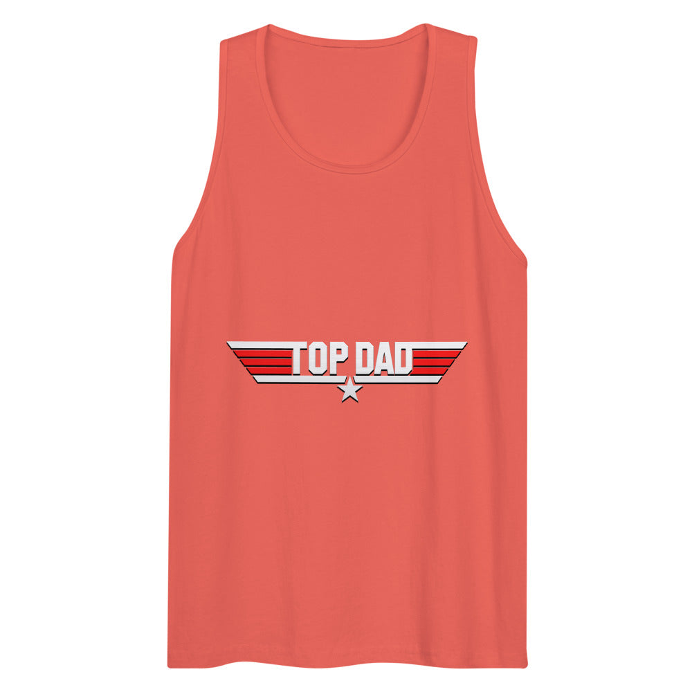 Top Dad/Daddy/Zad/Zaddy (Tank Top) - Coral