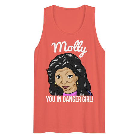 Molly You in Danger Girl (Tank Top) - Coral