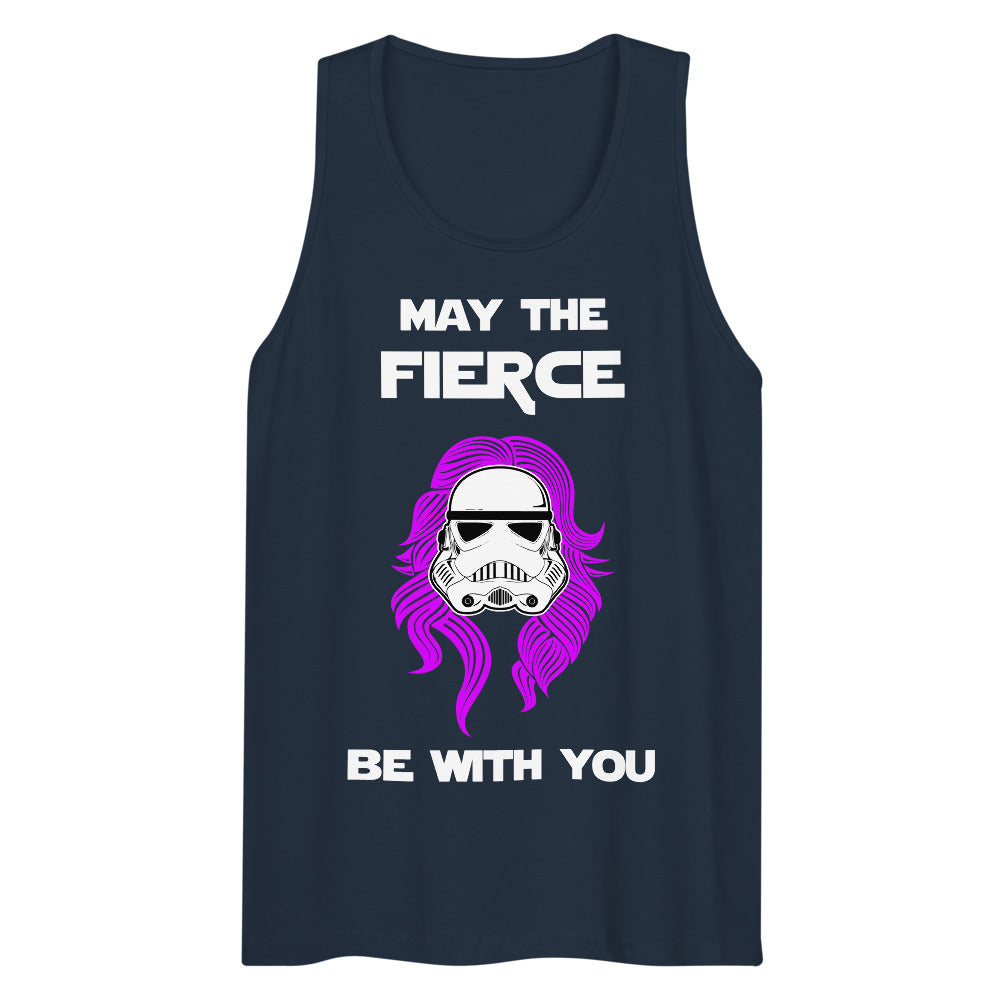 May the Fierce Be With You (Tank Top) - Navy