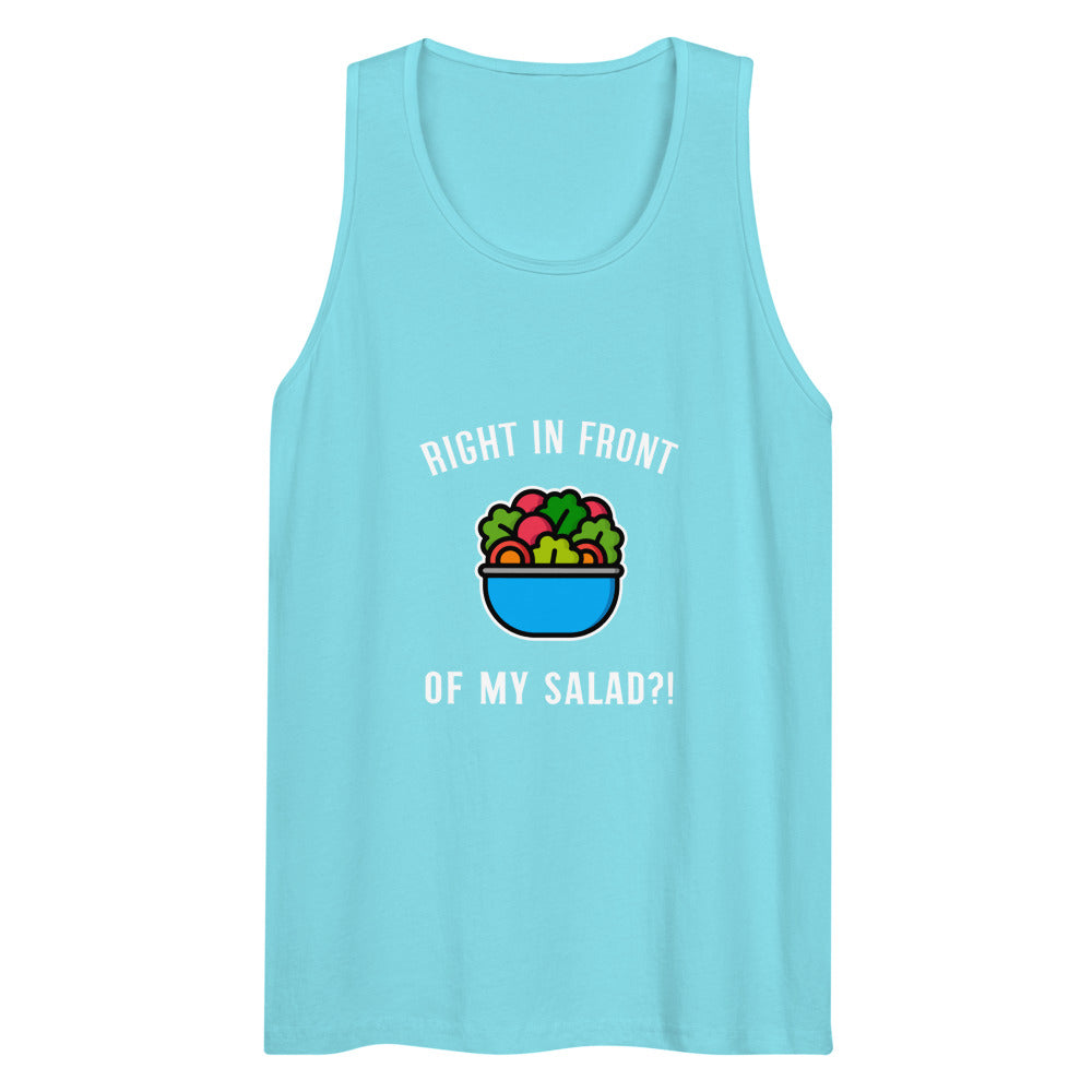 Right in Front of my Salad? (Tank Top) - Pacific Blue