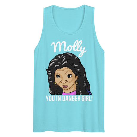 Molly You in Danger Girl (Tank Top) - Pacific Blue