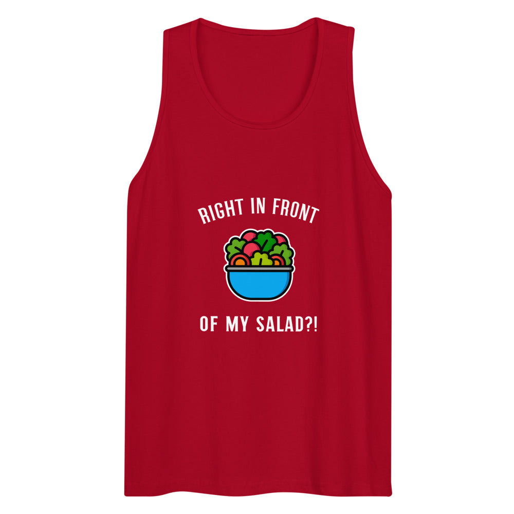 Right in Front of my Salad? (Tank Top) - Red