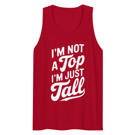 I'm Not a Top (Tank Top) - Red