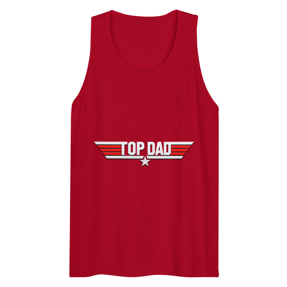 Top Dad/Daddy/Zad/Zaddy (Tank Top) - Red
