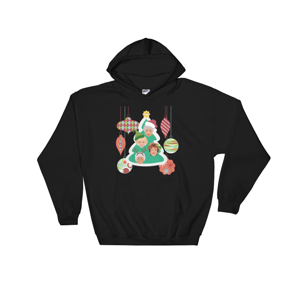 A Golden Christmas (Hoodie)-Christmas Hoodies-Swish Embassy