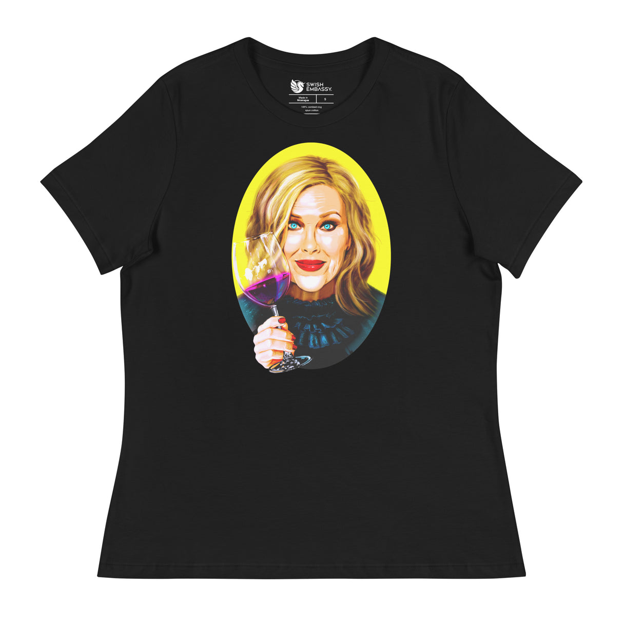 A Lotta Bit Chardonnay (Women's Relaxed T-Shirt)-Women's T-Shirts-Swish Embassy