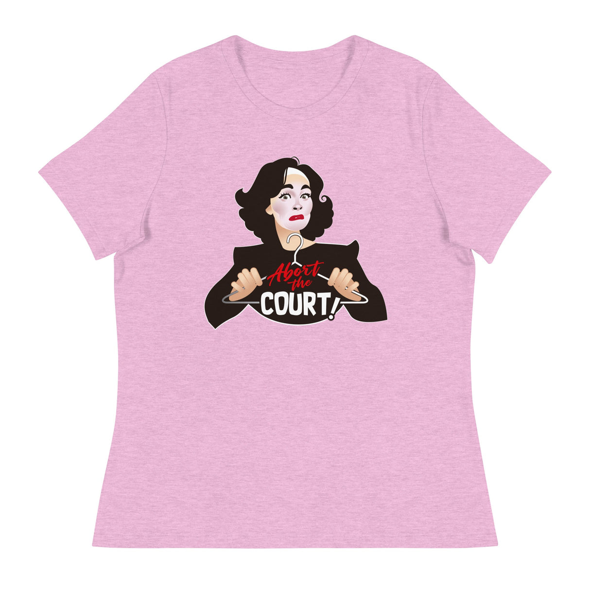 Abort the Court (Women's Relaxed T-Shirt)-Women's T-Shirts-Swish Embassy