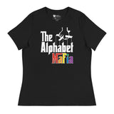 Alphabet Mafia (Women's Relaxed T-Shirt)-Women's T-Shirts-Swish Embassy