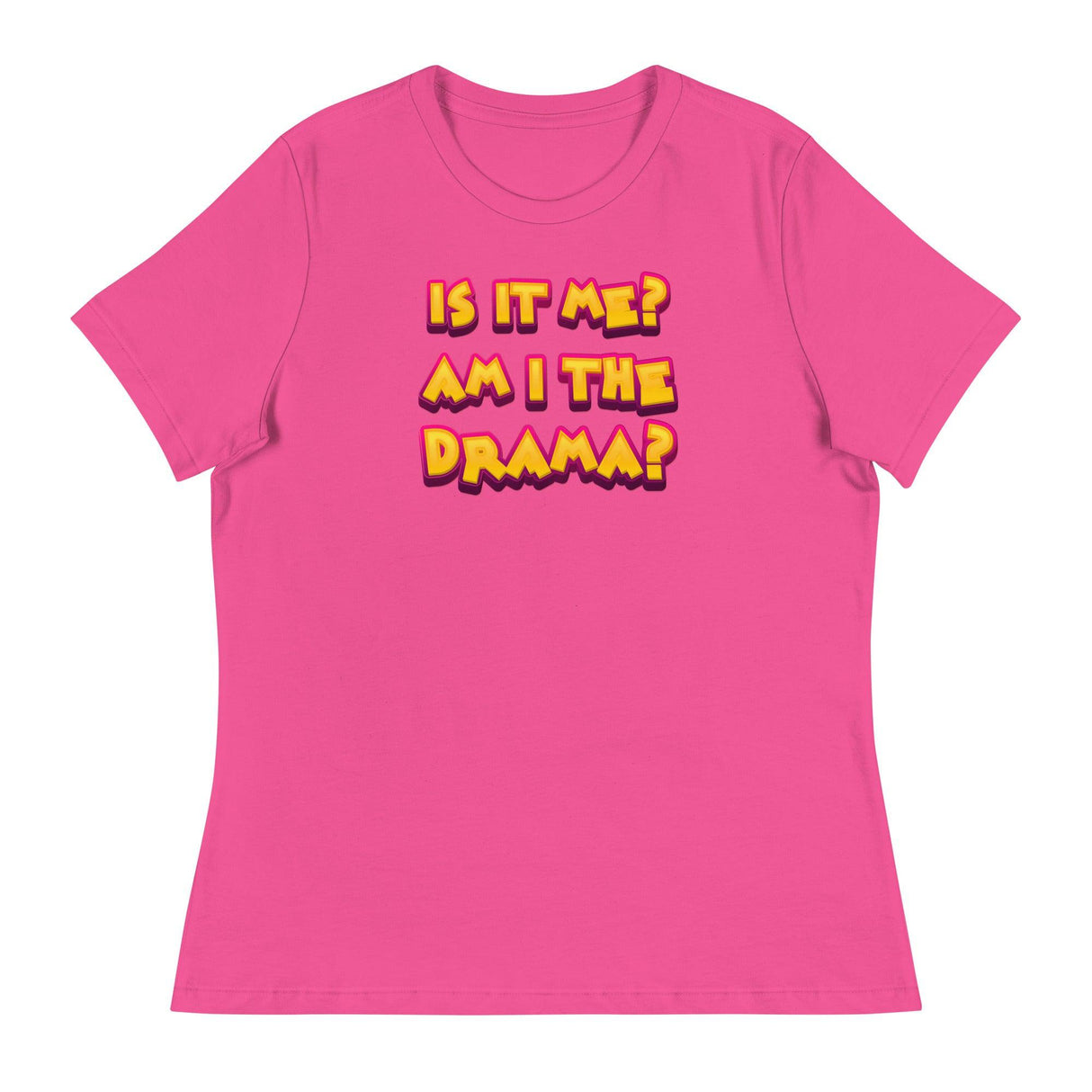 Am I the Drama? (Women's Relaxed T-Shirt)-Women's T-Shirts-Swish Embassy