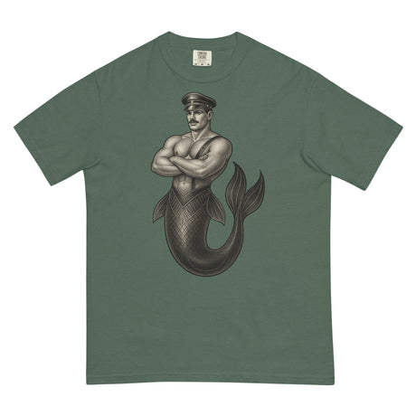 Art Deco Merman (Boxy Tee)-Boxy T-Shirt-Swish Embassy