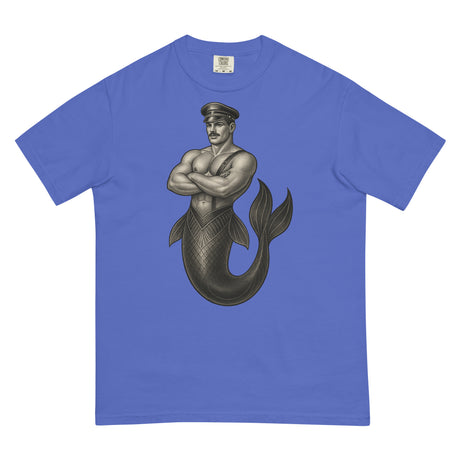Art Deco Merman (Boxy Tee)-Boxy T-Shirt-Swish Embassy