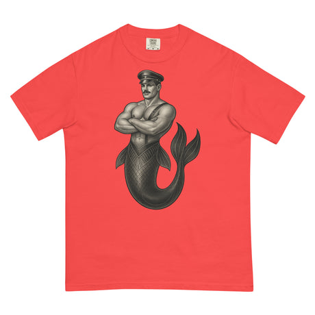 Art Deco Merman (Boxy Tee)-Boxy T-Shirt-Swish Embassy