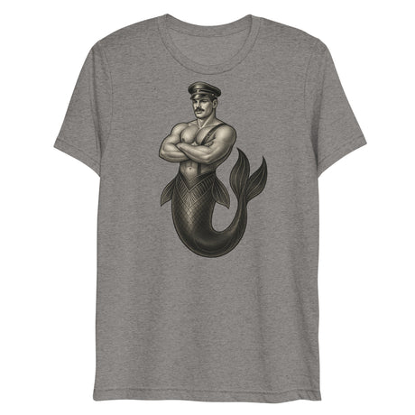 Art Deco Merman (Triblend)-Triblend T-Shirt-Swish Embassy