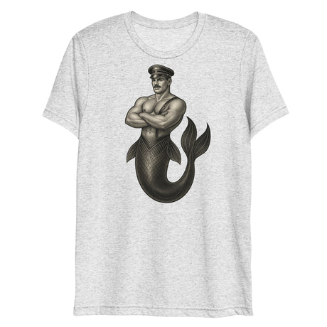 Art Deco Merman (Triblend)-Triblend T-Shirt-Swish Embassy
