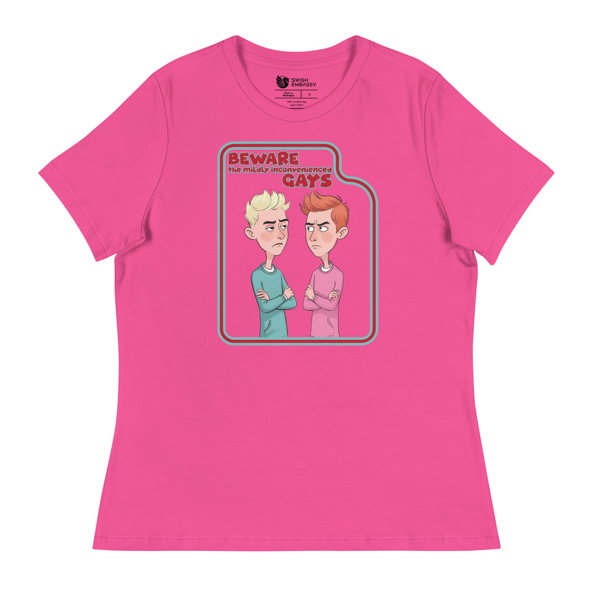 Beware the Gays (Women's Relaxed T-Shirt)-Women's T-Shirts-Swish Embassy