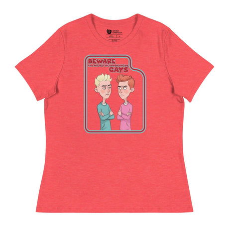 Beware the Gays (Women's Relaxed T-Shirt)-Women's T-Shirts-Swish Embassy