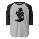 Bikini Cowboy (Raglan) - Heather Grey/Black