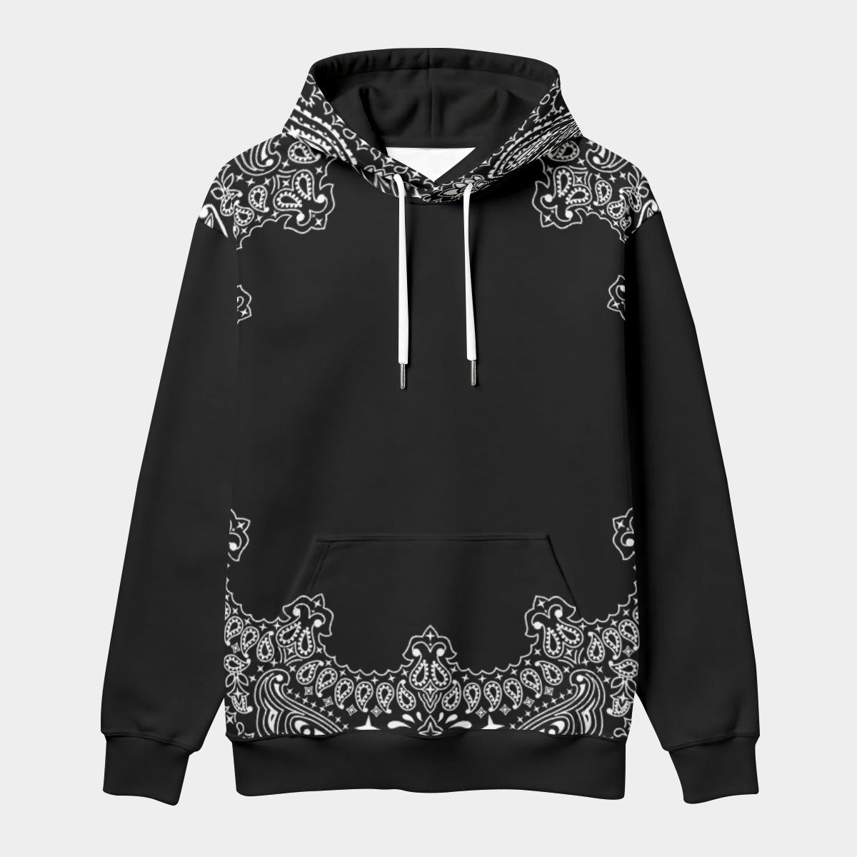Black Hanky (AOP Hoodie)-AOP Hoodie-Swish Embassy
