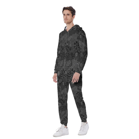 Black Lotus (AOP Union Suit)-AOP Union Suit-Swish Embassy