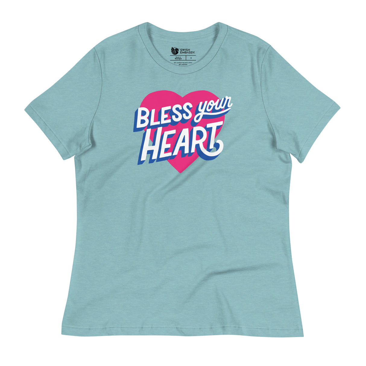 Bless Your Heart (Women's Relaxed T-Shirt)-Women's T-Shirts-Swish Embassy
