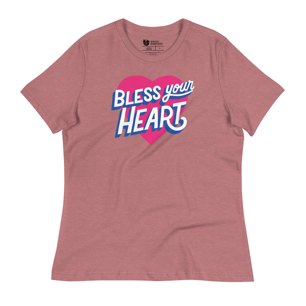 Bless Your Heart (Women's Relaxed T-Shirt)-Women's T-Shirts-Swish Embassy