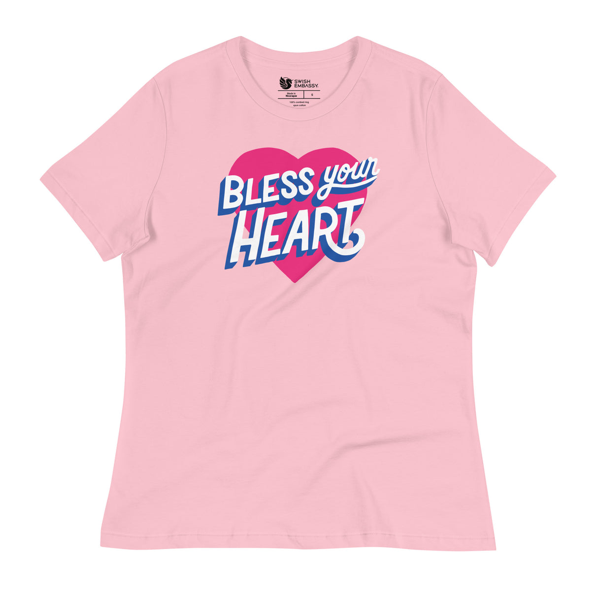 Bless Your Heart (Women's Relaxed T-Shirt)-Women's T-Shirts-Swish Embassy