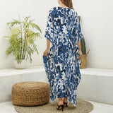 Blue Breeze (Kaftan)-Kaftan-Swish Embassy