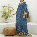 Blue Hanky (Kaftan)-Kaftan-Swish Embassy