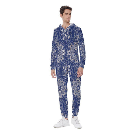 Blue Mendala (AOP Union Suit)-AOP Union Suit-Swish Embassy