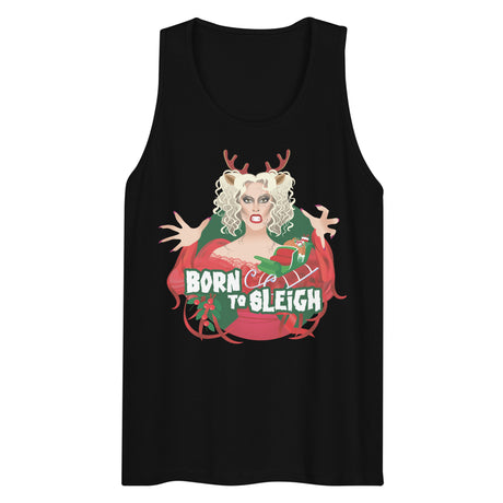 Born to Sleigh (Tank top)-Christmas Tank Tops-Swish Embassy