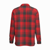 Buffalo Plaid (Cotton Long Sleeve Shirt)-Cotton Long Sleeve Button Shirt-Swish Embassy