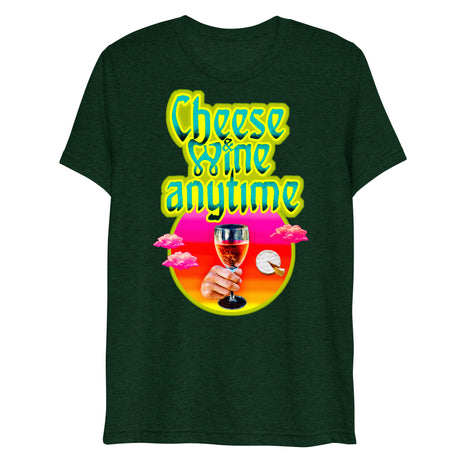 Cheese and Wine (Triblend)-Triblend T-Shirt-Swish Embassy