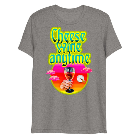 Cheese and Wine (Triblend)-Triblend T-Shirt-Swish Embassy