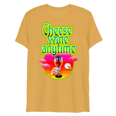 Cheese and Wine (Triblend)-Triblend T-Shirt-Swish Embassy
