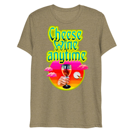Cheese and Wine (Triblend)-Triblend T-Shirt-Swish Embassy