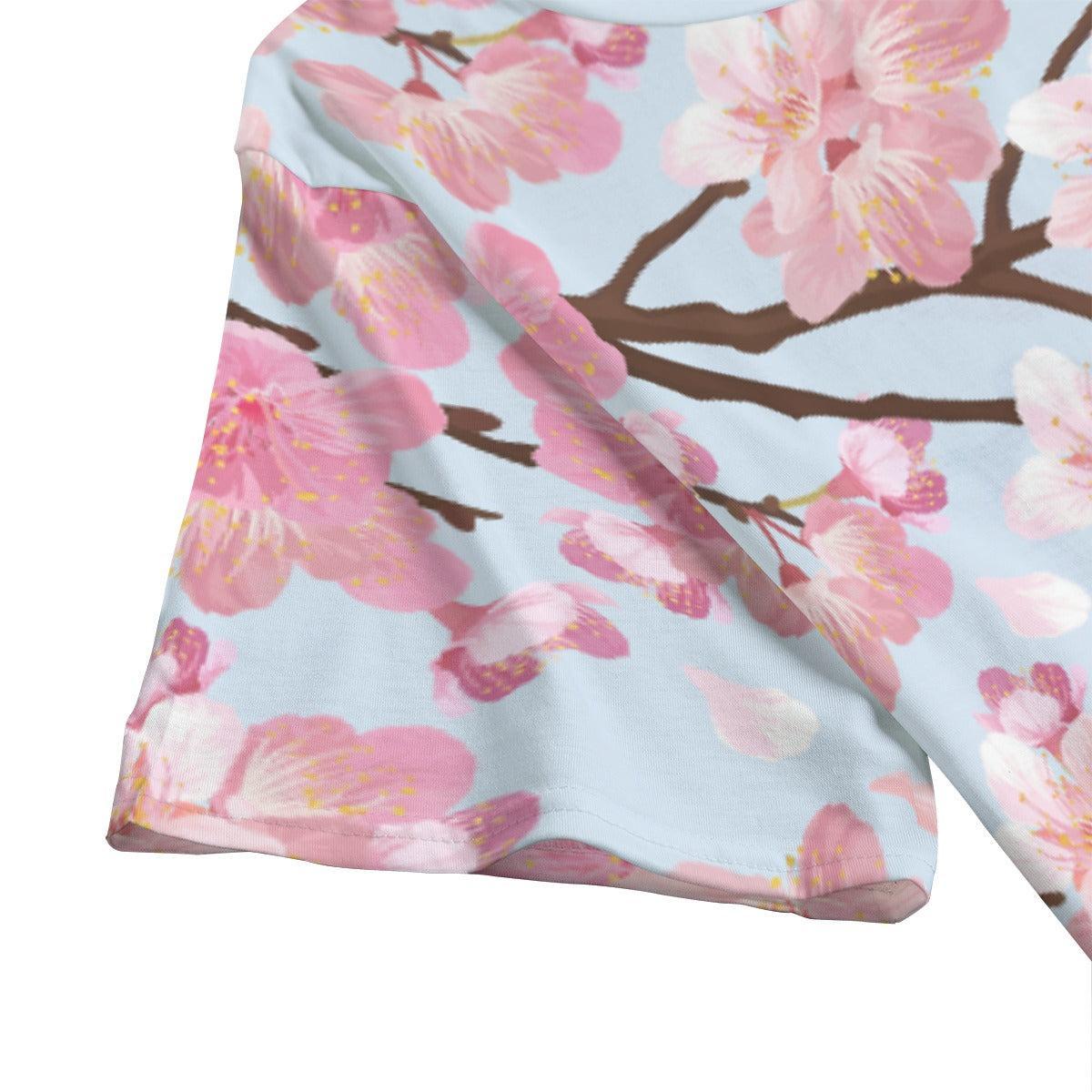 Cherry Blossom (Allover T-Shirt)-Allover T-Shirt-Swish Embassy