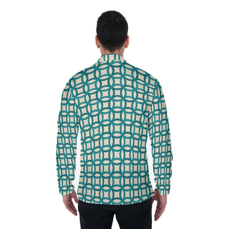 Circles (Long Sleeve Button Shirt)-Long Sleeve Button Shirts-Swish Embassy