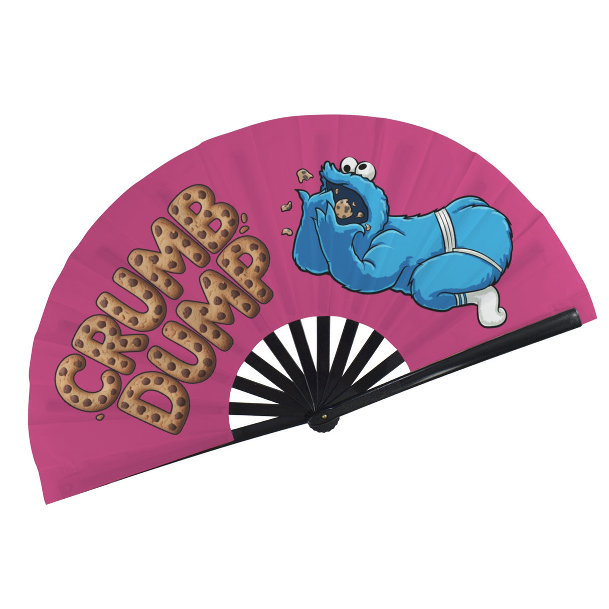 Crumb Dumpster (Folding Clack Fan)-Folding Fans-Swish Embassy