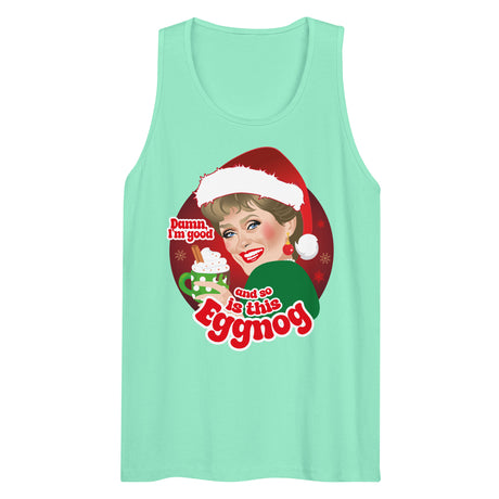 Damn Eggnog (Tank top)-Christmas Tank Tops-Swish Embassy