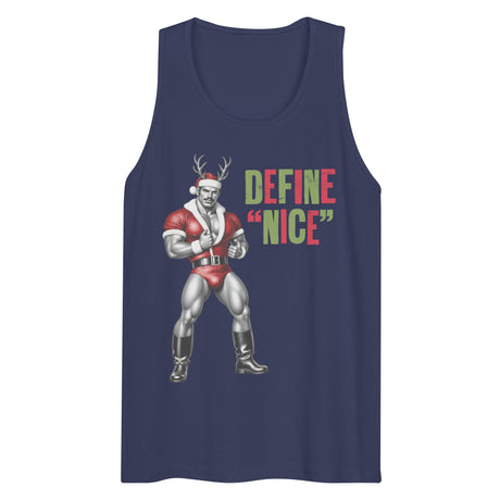 Define Nice (Tank top)-Christmas Tank Tops-Swish Embassy
