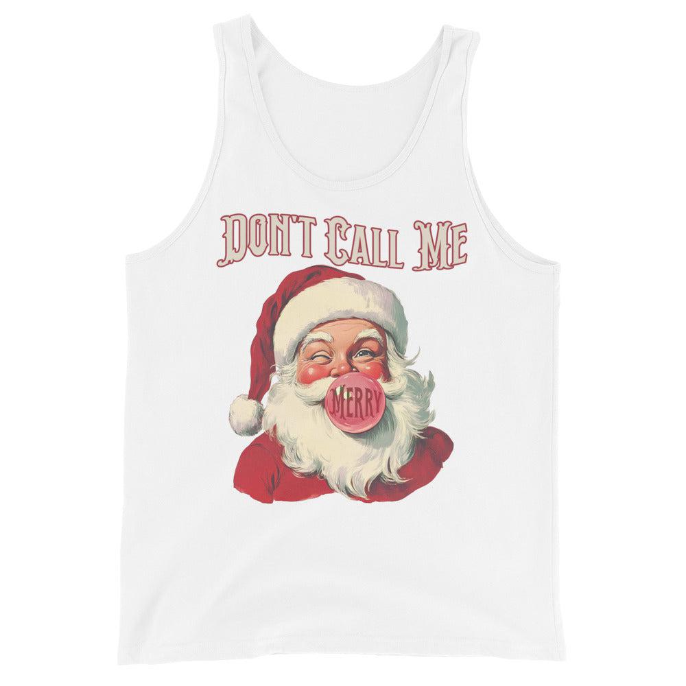 Don't Call Me Merry (Tank Top)-Christmas Tank Tops-Swish Embassy