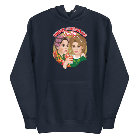 Drink Your Eggnog Shelby (Hoodie)-Christmas Hoodies-Swish Embassy